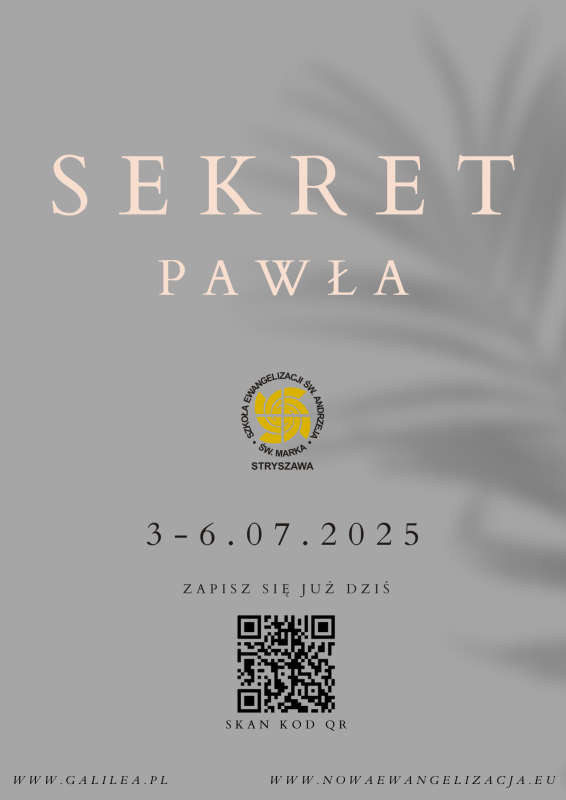 Sekret Pawła 3-6.07.2025 Sekret Pawła 3-6.07.2025