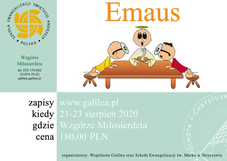 Nowy termin - Kurs Emaus Nowy termin - Kurs Emaus
